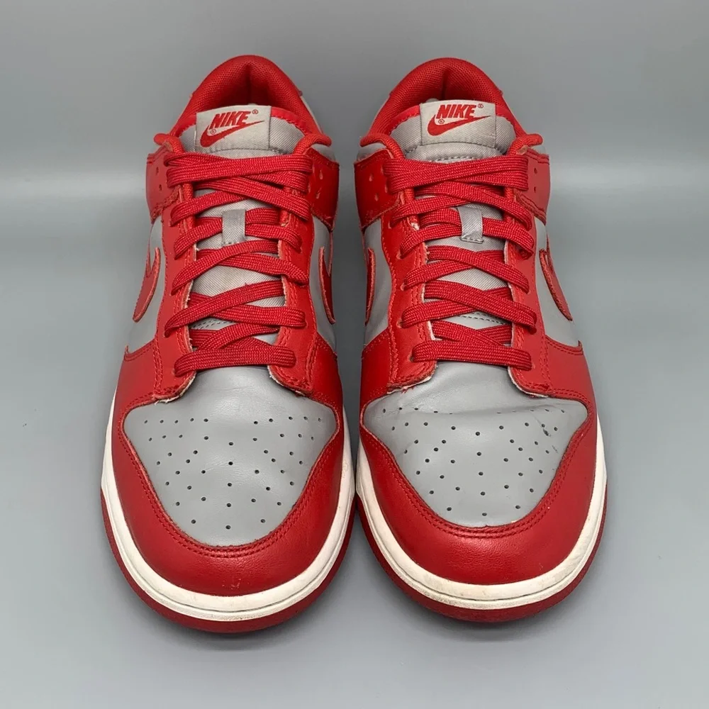 Nike Dunk Low “UNLV”‎ Medium Grey Varsity Red DD1391-002 Men’s Sz 11